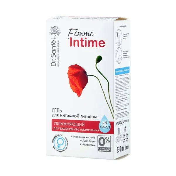%Гель для інтимної гігієни Ніжний догляд Dr.Sante Femme Intime 230 мл