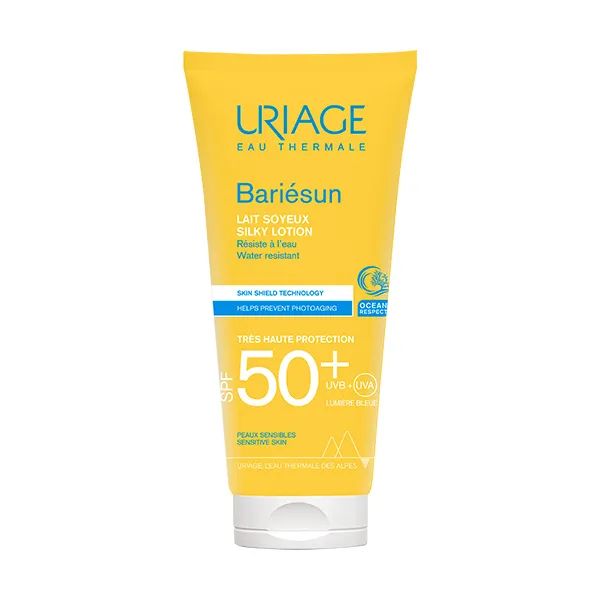 %Шовковисте сонцезахисне молочко Uriage Bariesun Бар'єсан SPF 50+ 100 мл