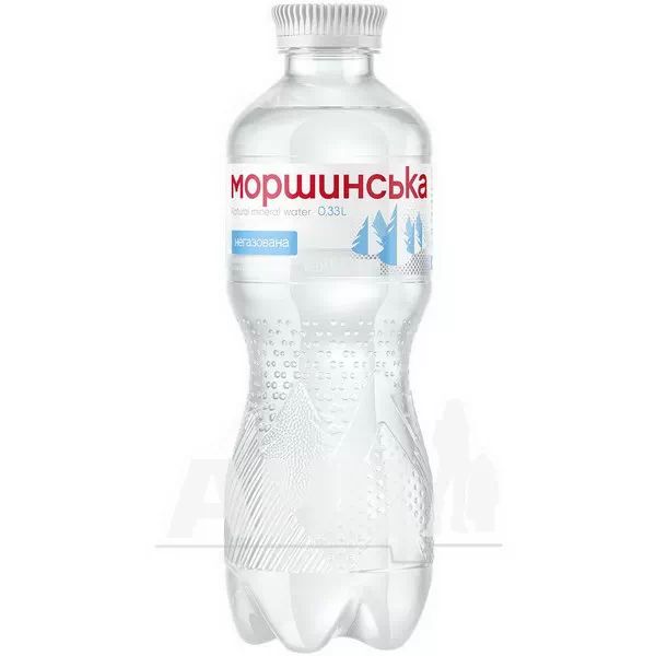 %Вода минеральная природная столовая Моршинская негазированная 0,33 л