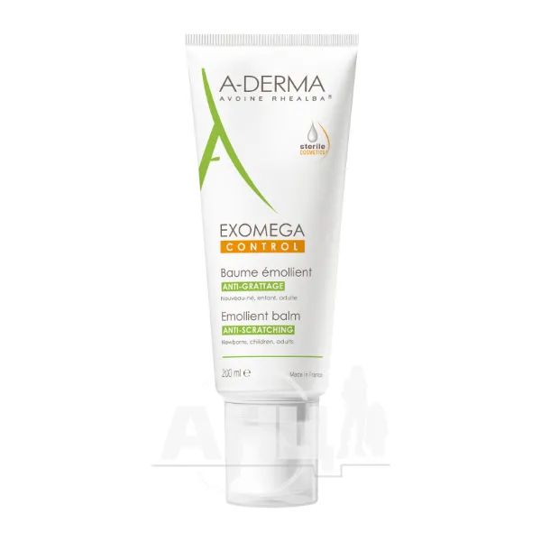 %Бальзам A-Derma Exomega для смягчения атопичной кожи лица и тела 200 мл