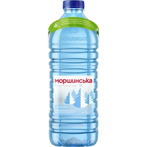 %Вода минеральная природная столовая Моршинская негазированная 3 л