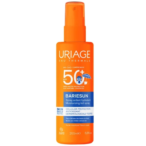 %Увлажняющий солнцезащитный спрей Uriage Bariesun Барьесан SPF 50+ для детей 200 мл