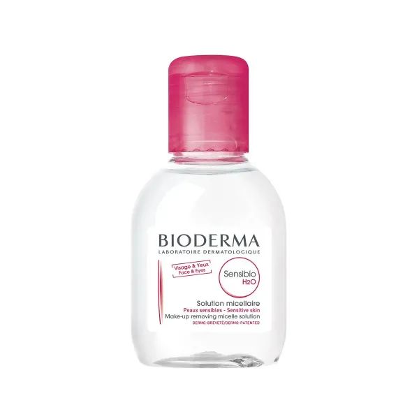 %Міцелярний лосьйон Bioderma Sensibio H2O для чутливої шкіри обличчя та контуру очей 100 мл