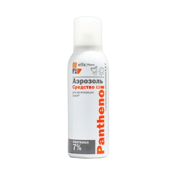 %Аэрозоль Elfa Pharm Panthenol с витаминным комплексом A, E, F 150 мл