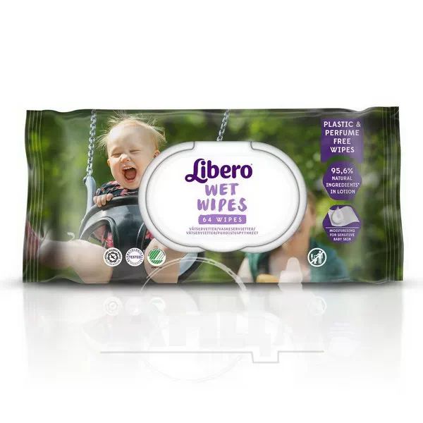 %Серветки дитячі вологі Libero easy change №64