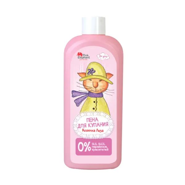 %Пена для ванн Pink Elephant Кошечка Лиза 500 мл