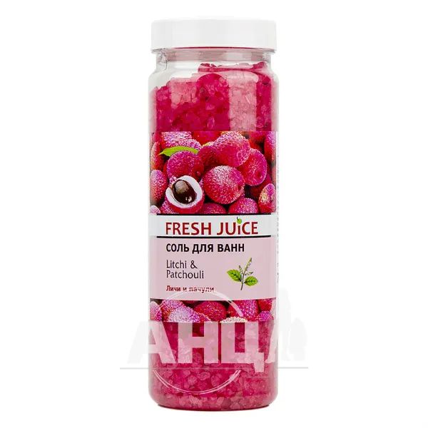 %Соль для ванн Fresh Juice Litchi & Patchouli 700 г