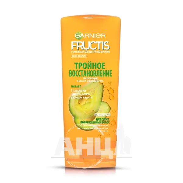 %Бальзам-ополіскувач Garnier Fructis потрійне відновлення 200 мл