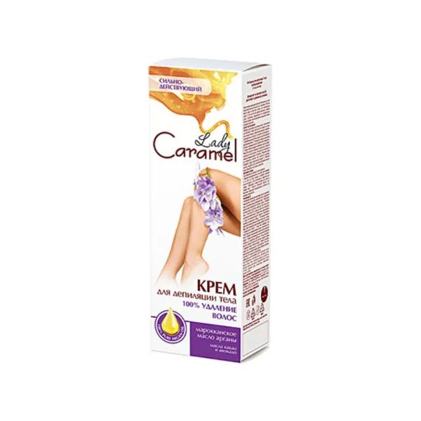%Крем Caramel для депіляції тіла 100% видалення волос 100 мл