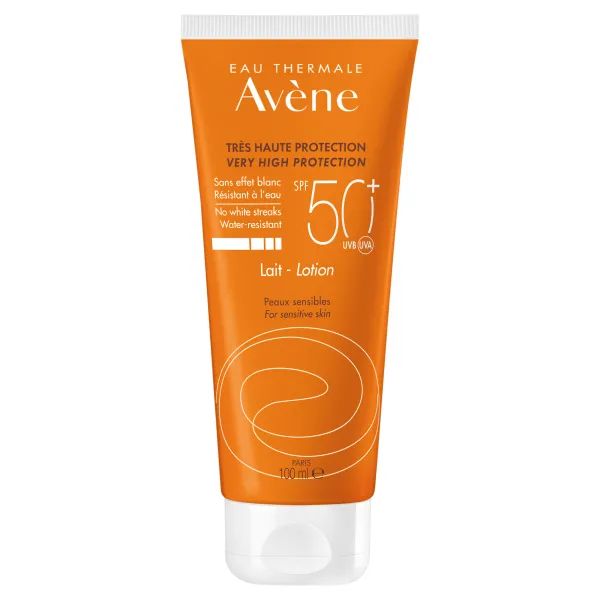 %Солнцезащитное молочко Avene SPF50+ для чувствительной нормальной и комбинированной кожи 100 мл