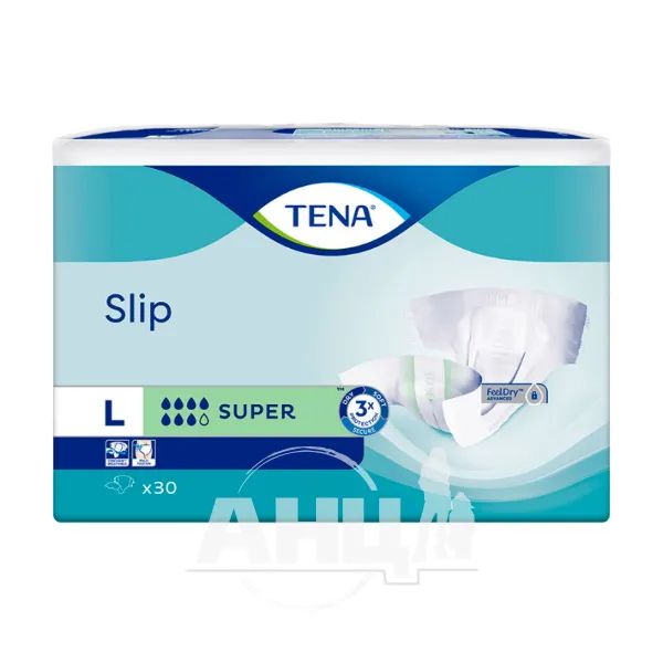 %Підгузки для дорослих TENA Slip Super (Large) №30