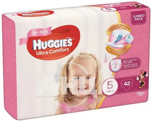 %Подгузники детские гигиенические Huggies Ultra Comfort 5 girl №42