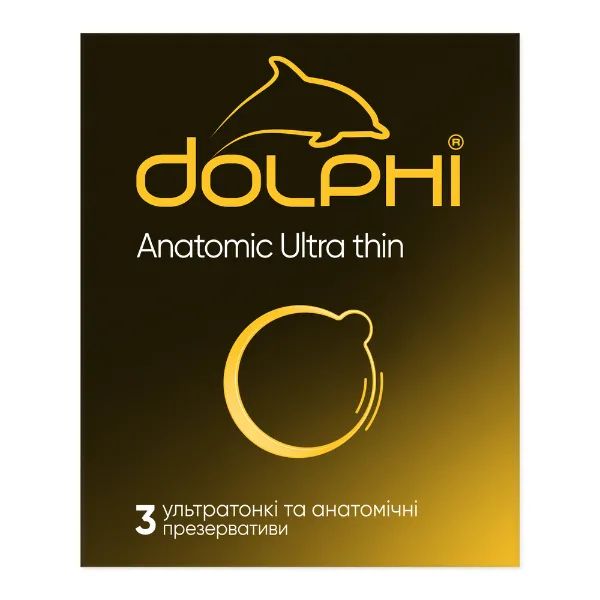 %Презервативи Dolphi анатомічні надтонкі №3