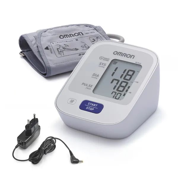 %Автоматический тонометр с адаптером Omron M2 Basic HEM-7121-ARU