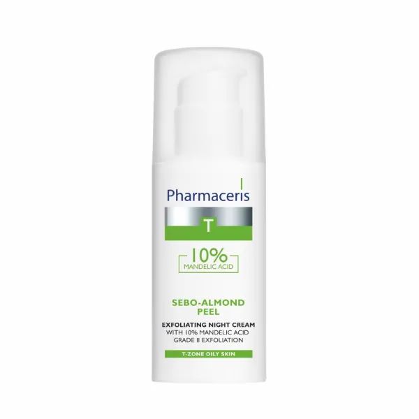 %Ночной крем-пилинг для лица Pharmaceris T Sebo-Almond-Peel c 10% миндальной кислотой 50 мл