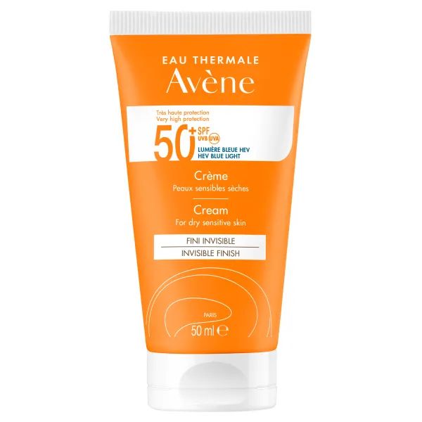 %Сонцезахисний крем Avene SPF50+ для чутливої шкіри 50 мл