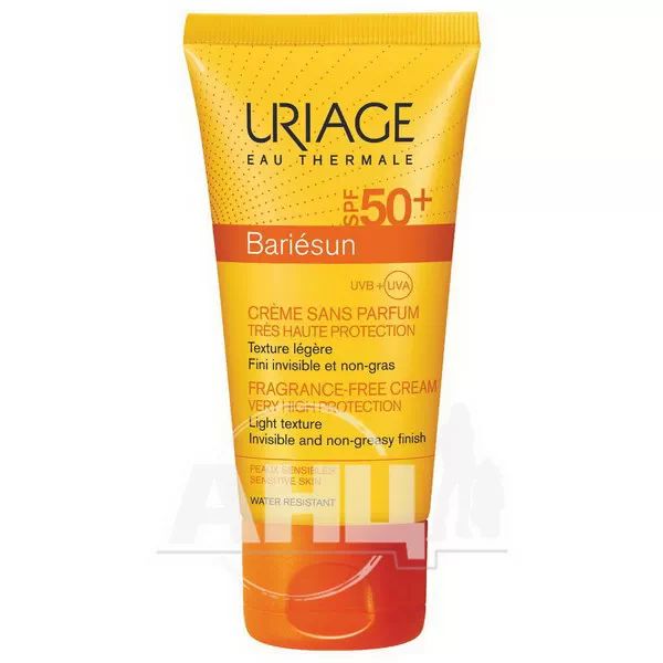 %Сонцезахисний крем Uriage Bariesun SPF 50+ без ароматизаторів 50 мл