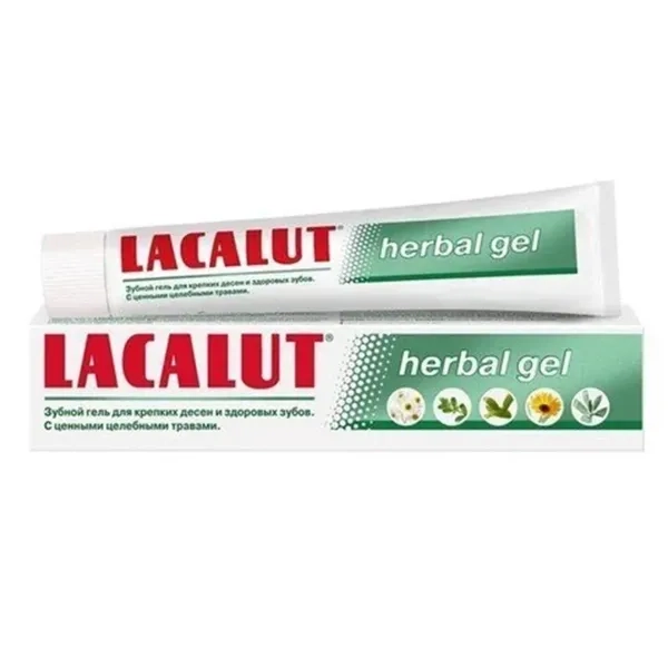 %Зубний гель Lacalut Herbal Gel 75 мл