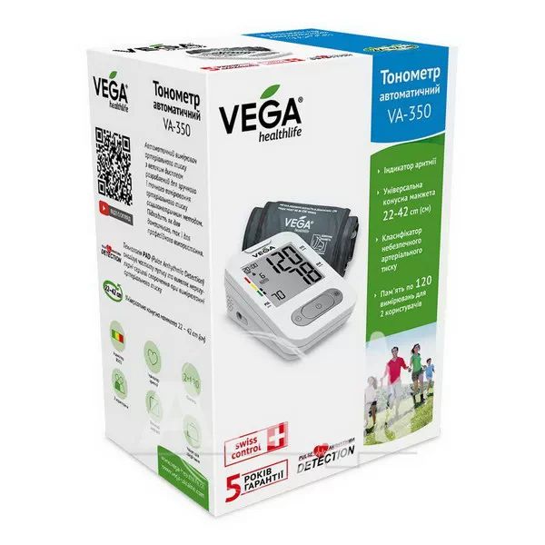 Автоматичний тонометр VEGA VA-340