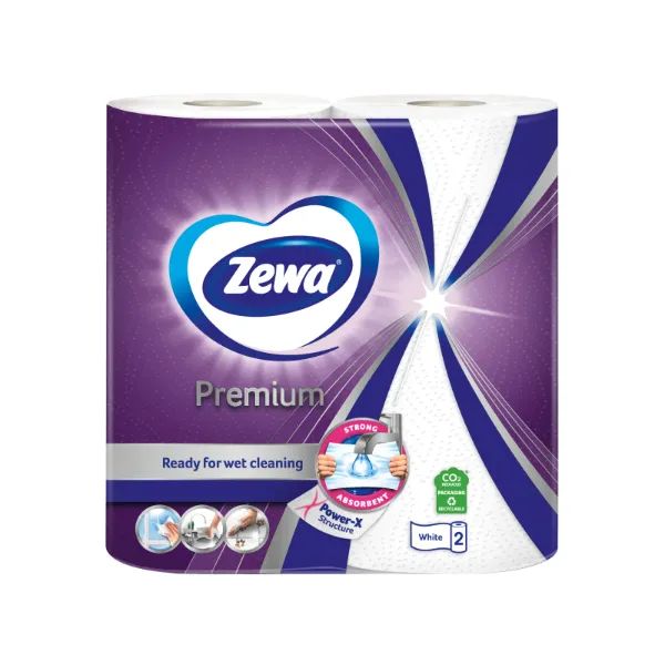 %Паперовий рушник Zewa 2 в 1 білі №2