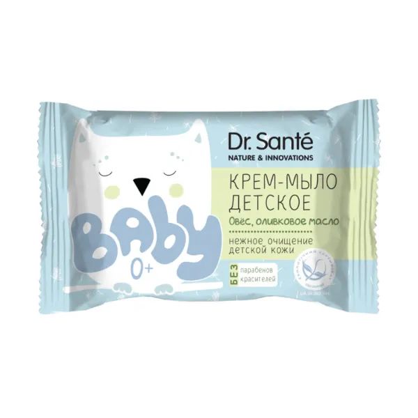 %Крем-мыло детское Dr.Sante Baby овес и оливковое масло 90 г