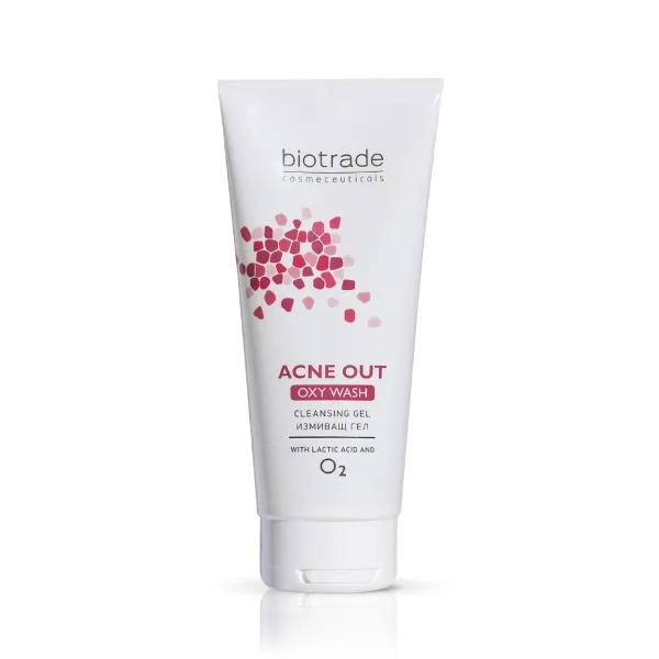 %Гель очищающий с чистым кислородом и молочной кислотой Biotrade Acne Out 200 мл