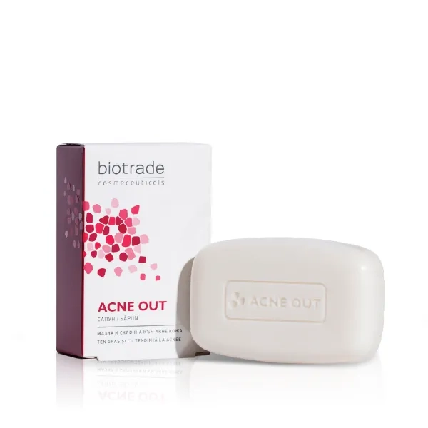 %Мило-догляд для глибокого очищення шкіри обличчя Biotrade Acne Out 100 г