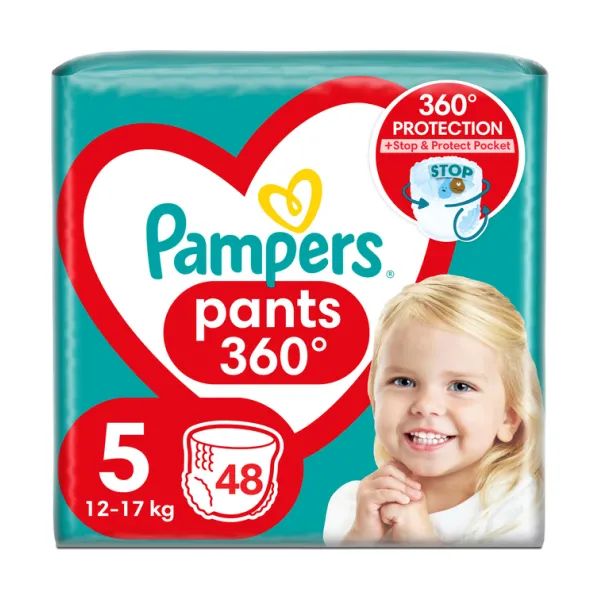 %Підгузки-трусики дитячі Pampers Pants розмір 5 (12-17 кг) №48