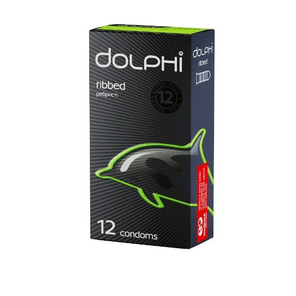 %Презервативи Dolphi ребристі №12