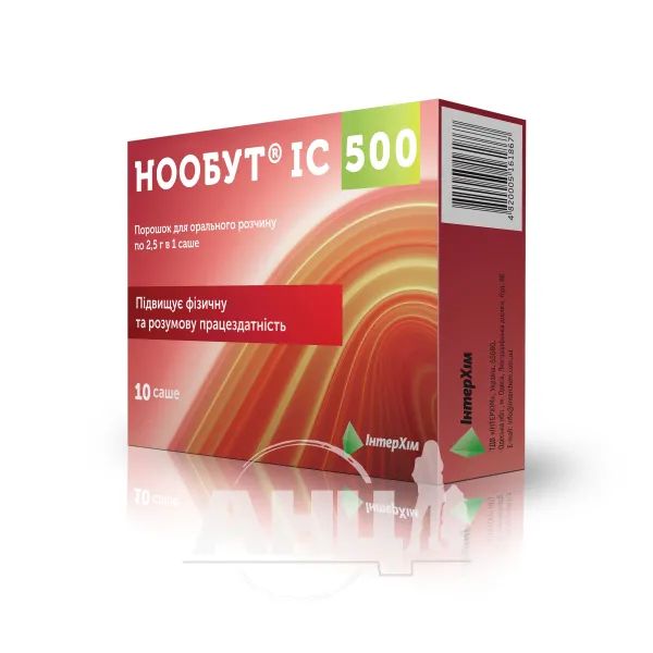 %Нообут IC 500 порошок для орального розчину 500 мг/доза саше 2,5 г №10