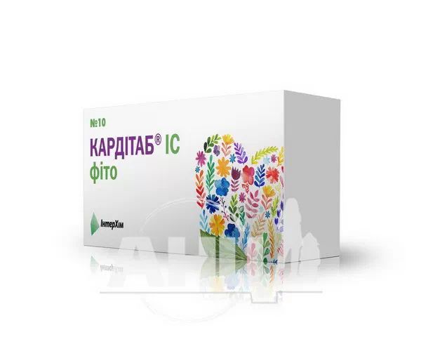 %Кардитаб ІС фито таблетки покрытые пленочной оболочкой блистер №10