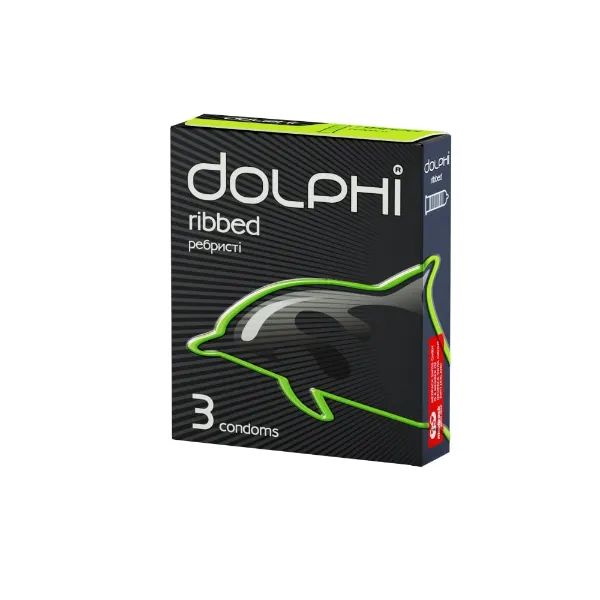 %Презервативи Dolphi ребристі №3