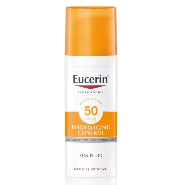 %Солнцезащитный крем-флюид для лица Eucerin SPF 50 50 мл