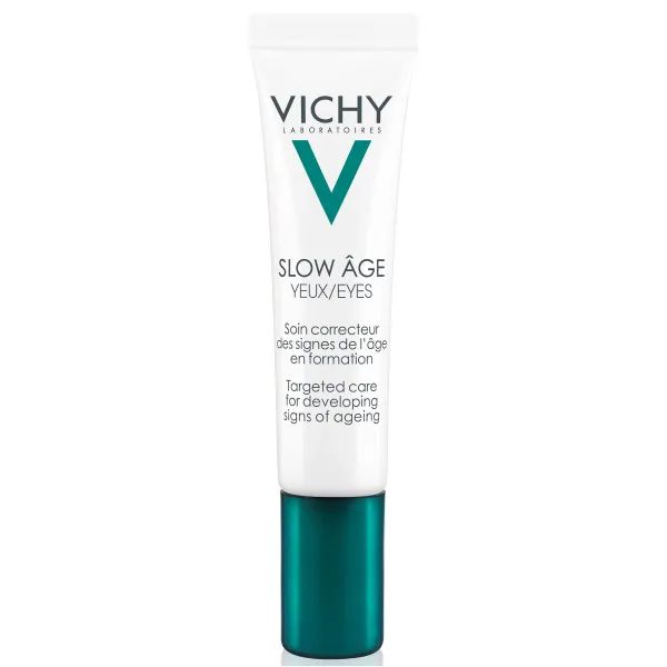 VICHY Слоу Эйдж, укрепляющее средство для ухода за кожей вокруг глаз, против признаков старения на разных стадиях формирования