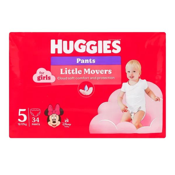 Підгузки-трусики дитячі гігієнічні для дівчаток Huggies Pants 5 (12-17 кг) №34