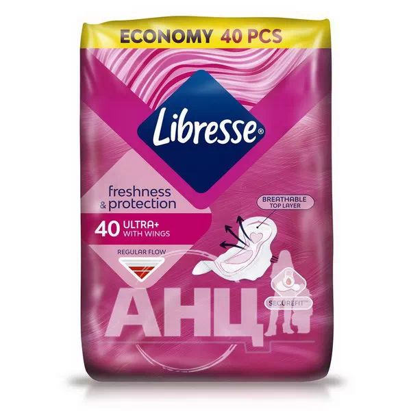 %Гігієнічні прокладки Libresse Ultra Normal Soft №40
