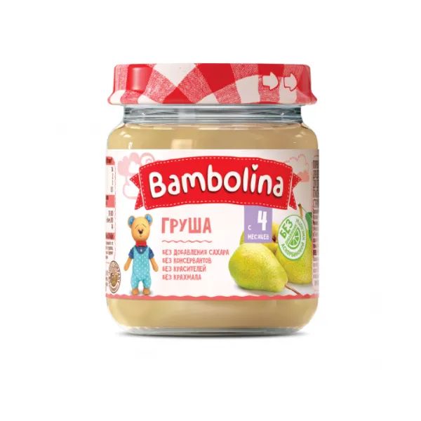 Пюре Bambolina груша 100 г