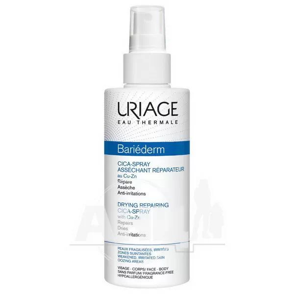 %Восстанавливающий подсушивающий цика-спрей Uriage Bariederm 100 мл