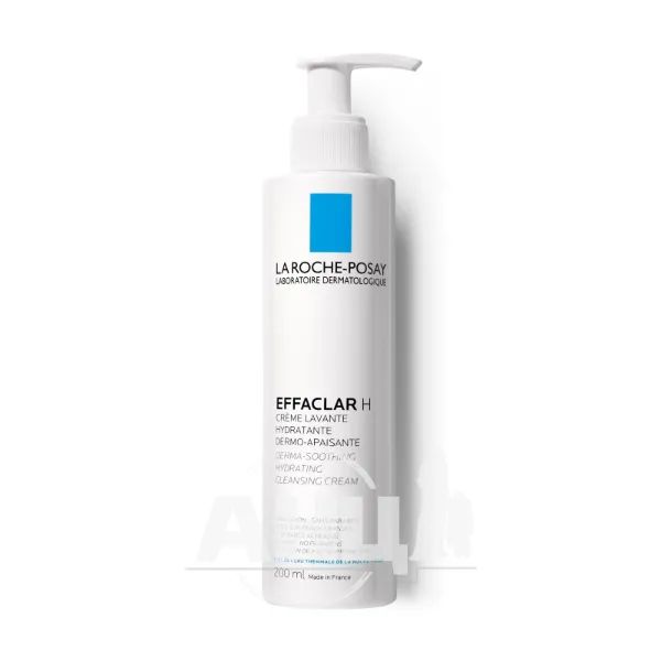 %Очищуючий заспокоюючий зволожуючий крем-гель La Roche Posay Еффаклар Н для жирної проблемної шкіри 200 мл