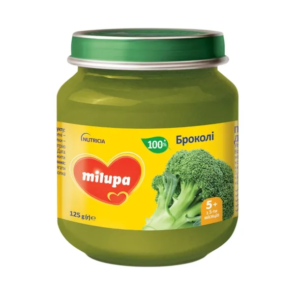 %Пюре детское овощное брокколи Milupa с 5-ти месяцев 125 г
