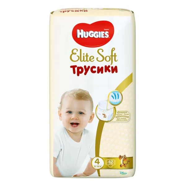 %Подгузники детские гигиенические Huggies Elite Soft Pants L 4 (9-14 кг) №42