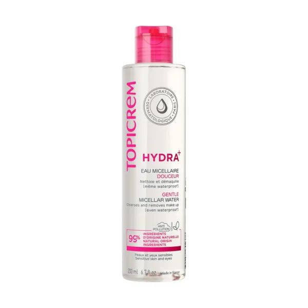 %Мицеллярная вода мягкая Topicrem Gentle Micellar Water Face & Eyes для снятия макияжа 200 мл