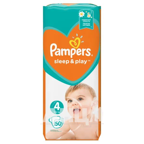%Підгузники дитячі Pampers sleep & play Maxi №50