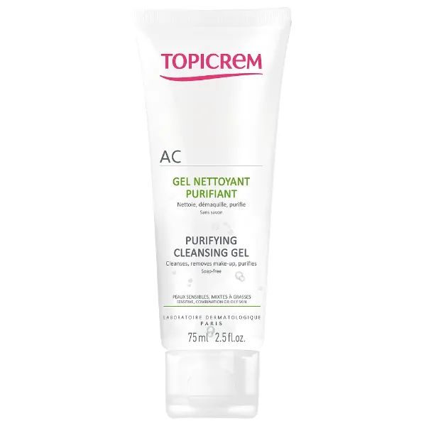 %Гель Topicrem АC очищающий себорегулирующий 75 мл
