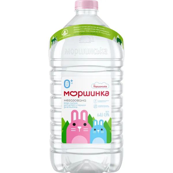%Мінеральна вода Моршинка дитяча негазована 6 л