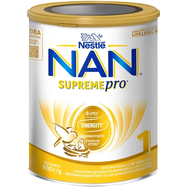 %Сухая молочная смесь Nestle NAN 1 SupremePro с рождения 800 г