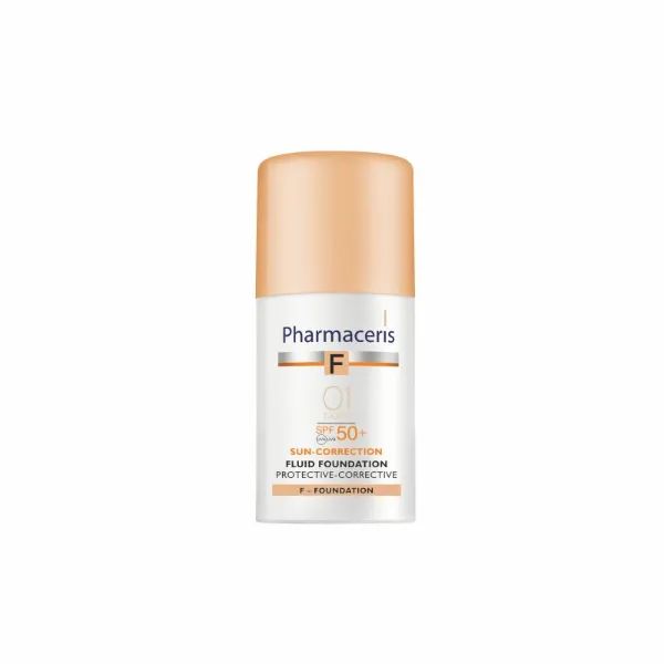 %Захисний корегуючий тональний крем Pharmaceris F SPF50 + слонова кістка 30 мл