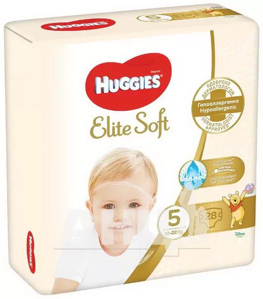 %Подгузники детские гигиенические Huggies Elite Soft 5 (12-22кг) №28