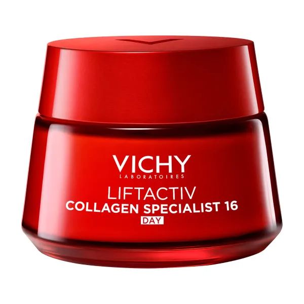 %Денний антивіковий крем Vichy Ліфтактив Колаген Спеціаліст 16 з ко-бондинг технологією для корекції 16 ознак старіння шкіри обличчя 50 мл
