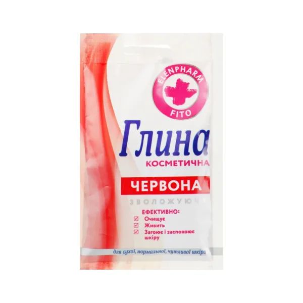 %Глина червона косметична зволожуюча 50 г